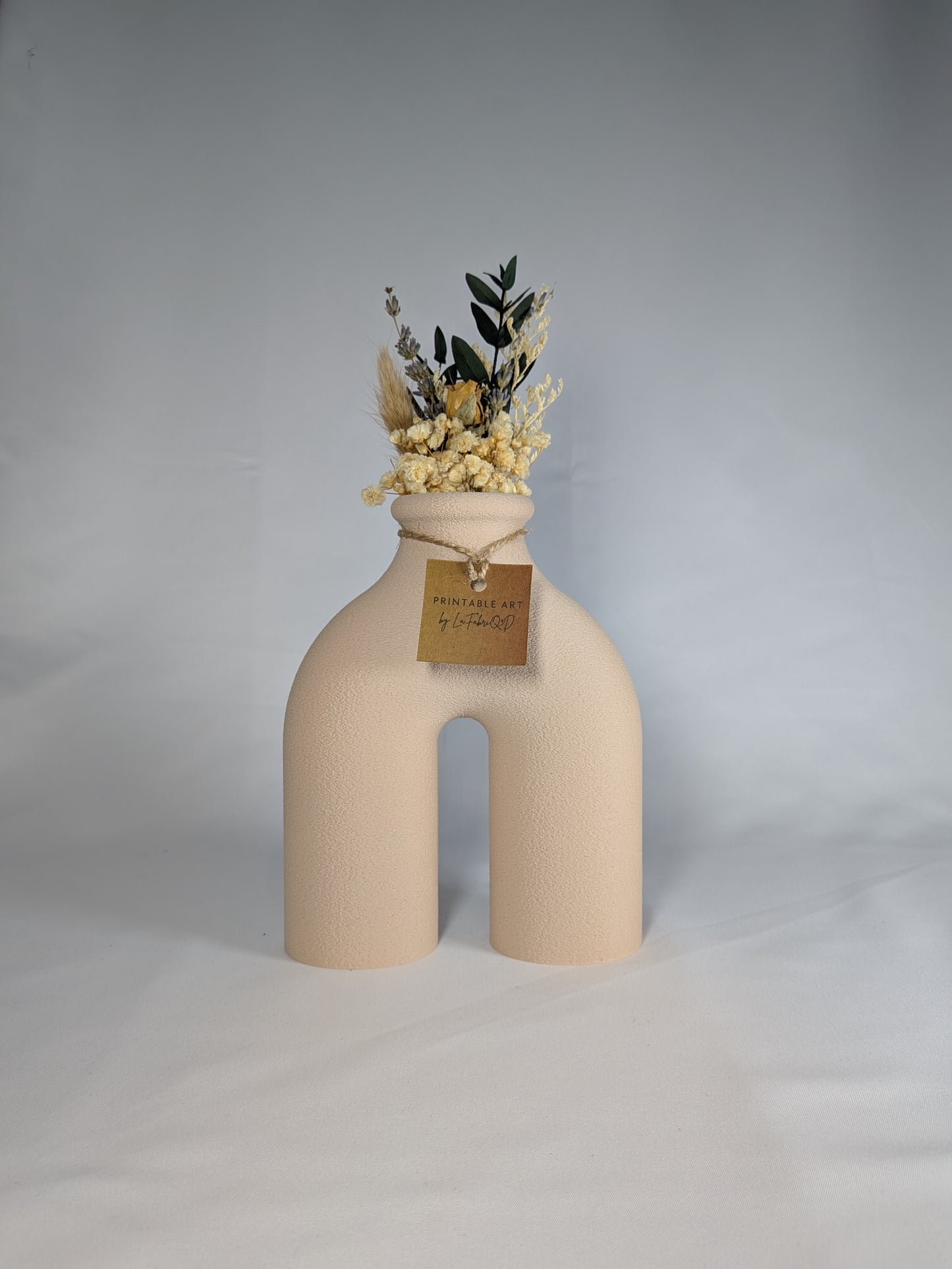 Vase Arcadia - Vase imprimé en 3D en PLA pour Fleurs Séchées - Décoration Moderne & Écologique | Design Original