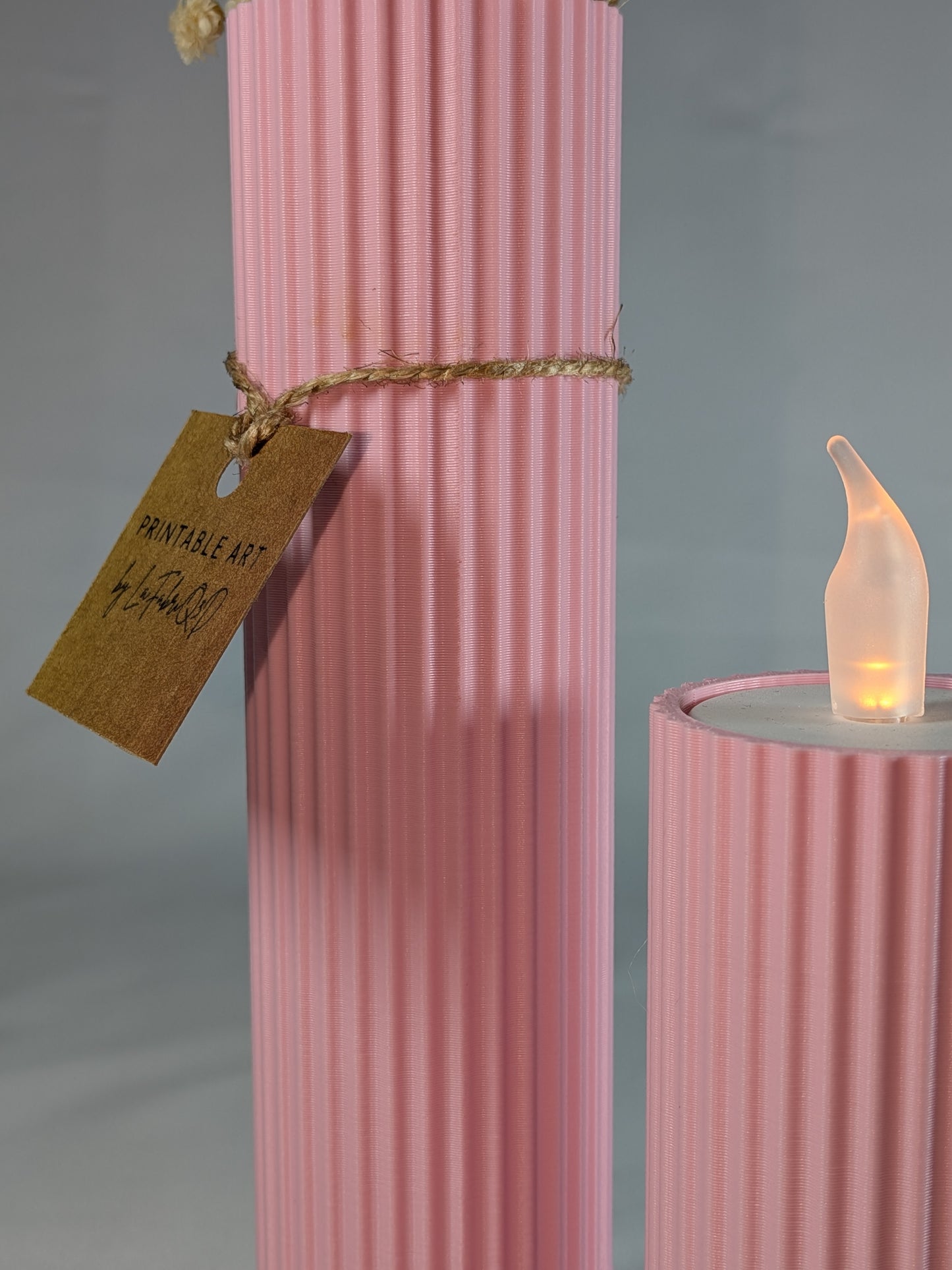 Vase Luma - Vase imprimé en 3D en PLA pour Fleurs Séchées - Décoration Moderne & Écologique | Design Original
