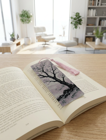 Marque page "Cerisier Japonais" - Impression 3D en PLA avec pompon