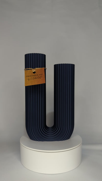 Vase Curvo - Vase imprimé en 3D en PLA pour Fleurs Séchées - Décoration Moderne & Écologique | Design Original