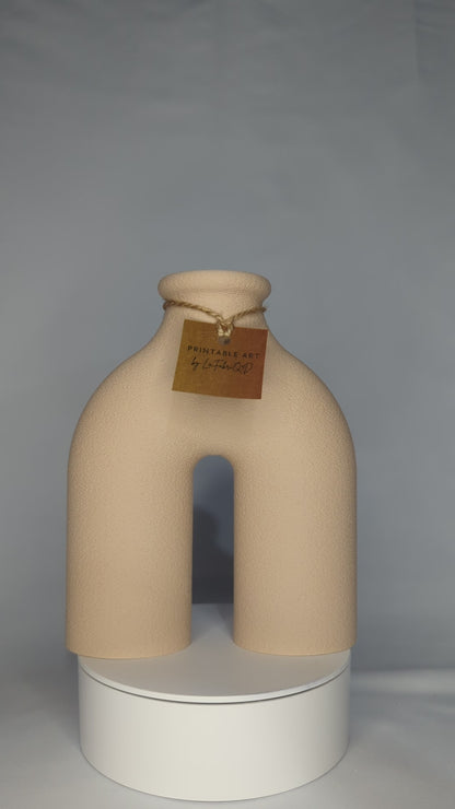 Vase Arcadia - Vase imprimé en 3D en PLA pour Fleurs Séchées - Décoration Moderne & Écologique | Design Original